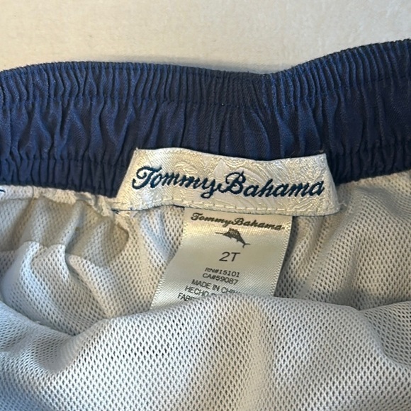 Tommy Bahama - Shark Patterned Blue Swim Shorts - Picture 3 of 4